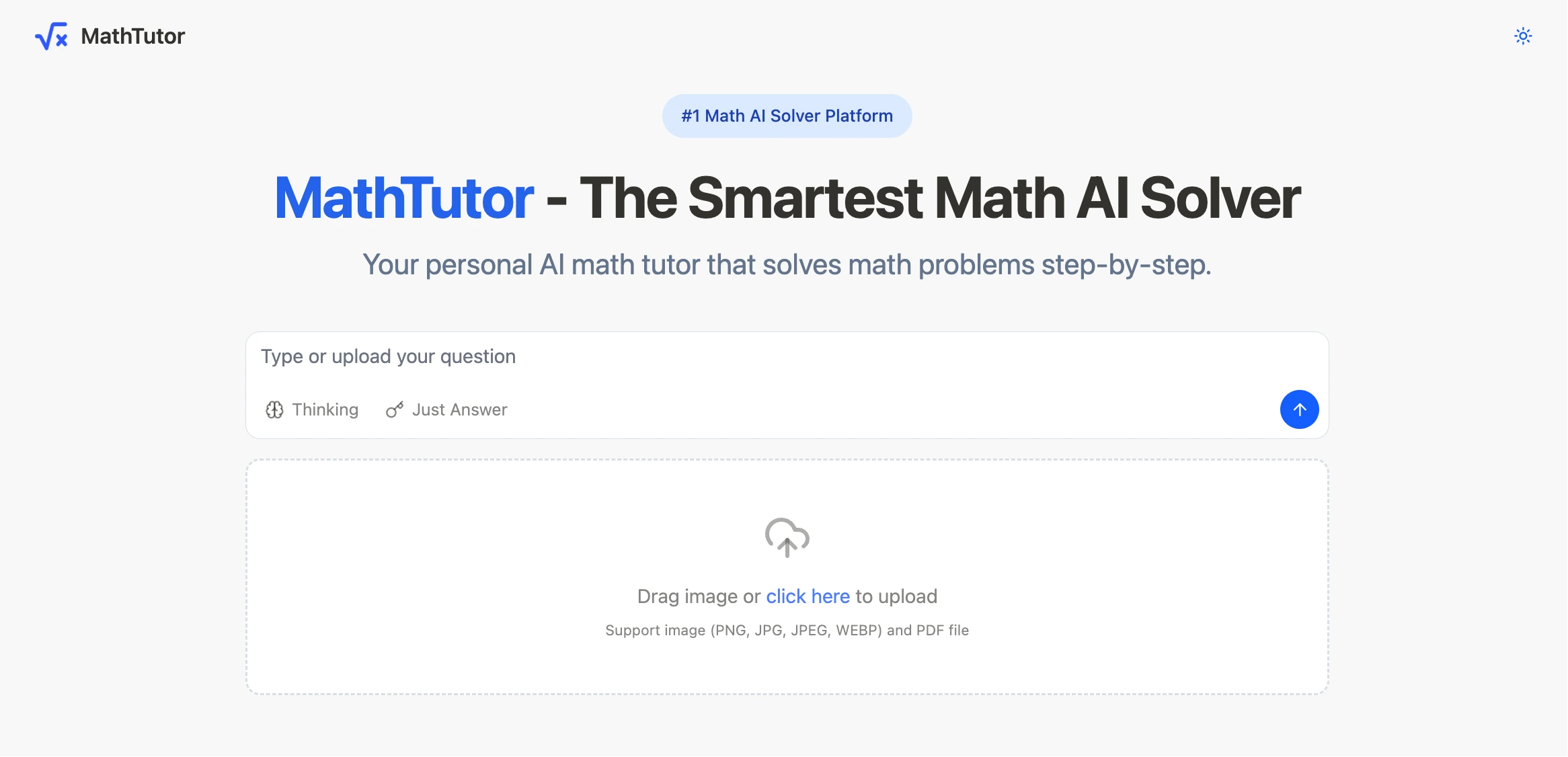 MathTutor Math AI Solver Online AI Homework Helper